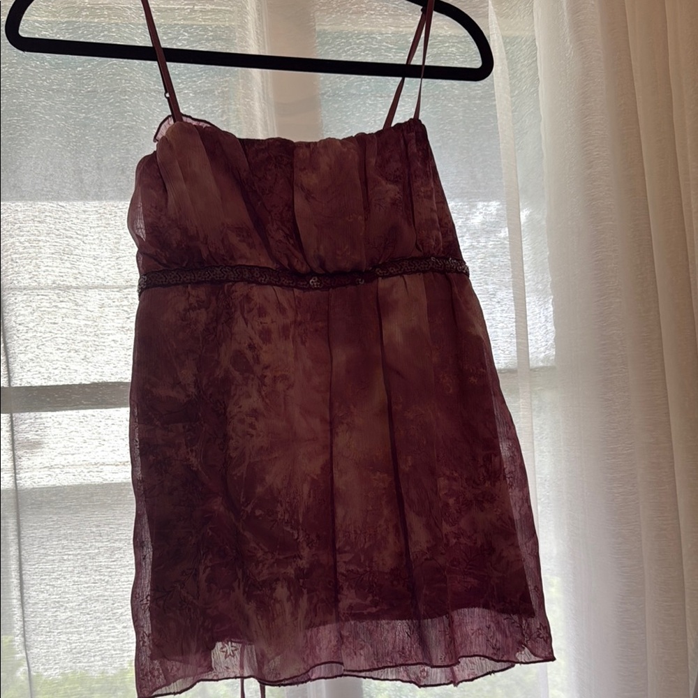 Vanity Purple Sequin Tank Top